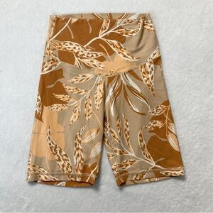 Aerie offline real me high rise bike shorts beige orange size small